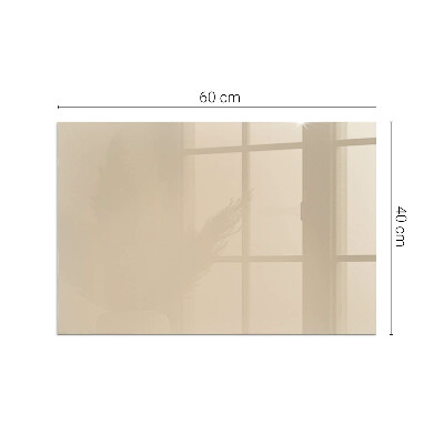 Vetro sotto stufa rettangolare Colore beige