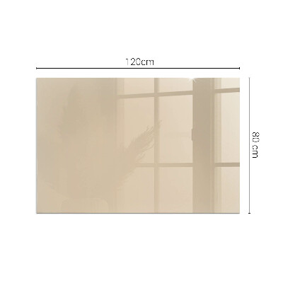 Vetro sotto stufa rettangolare Colore beige