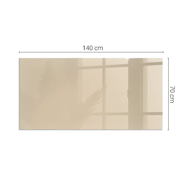 Vetro sotto stufa rettangolare Colore beige