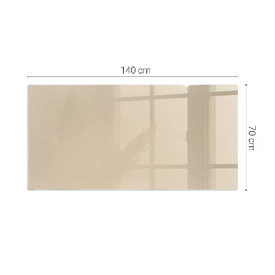 Vetro sotto stufa rettangolare Colore beige