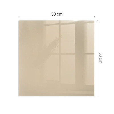 Vetro sotto stufa rettangolare Colore beige