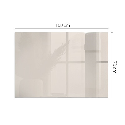 Vetro sotto stufa rettangolare in colore rosa pallido