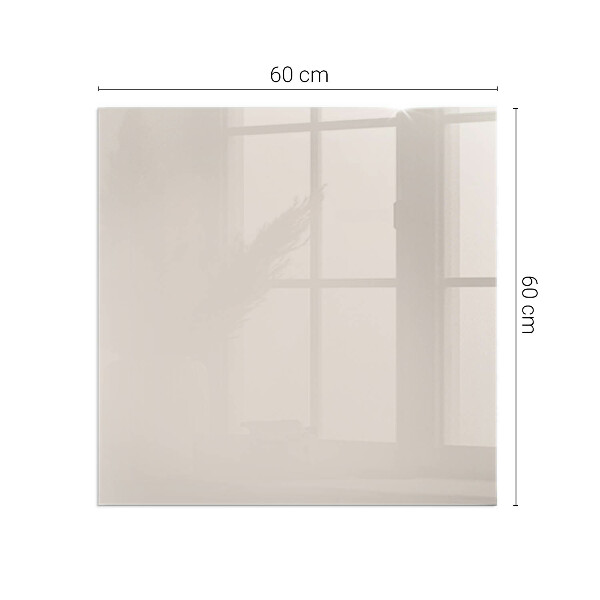 Vetro sotto stufa rettangolare in colore rosa pallido