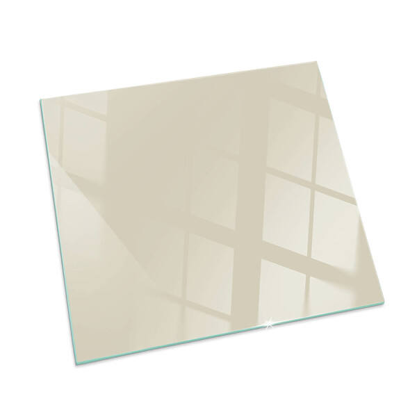 Vetro sotto stufa rettangolare Colore beige