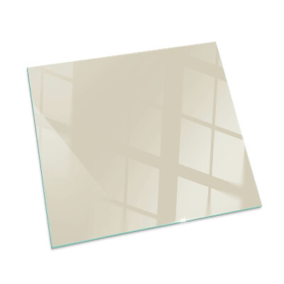 Vetro sotto stufa rettangolare Colore beige