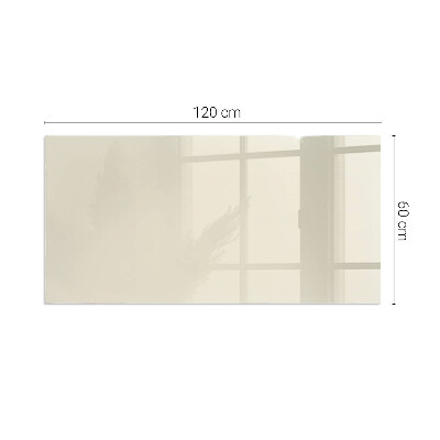 Vetro sotto stufa rettangolare Colore beige