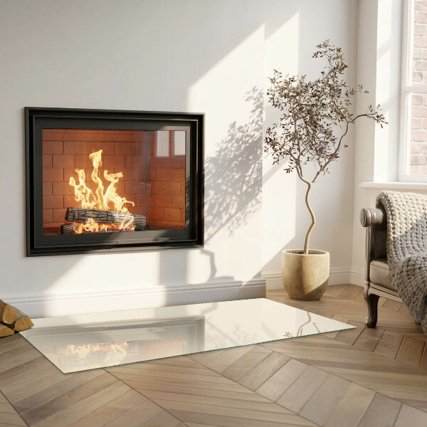 Vetro sotto stufa rettangolare Colore beige