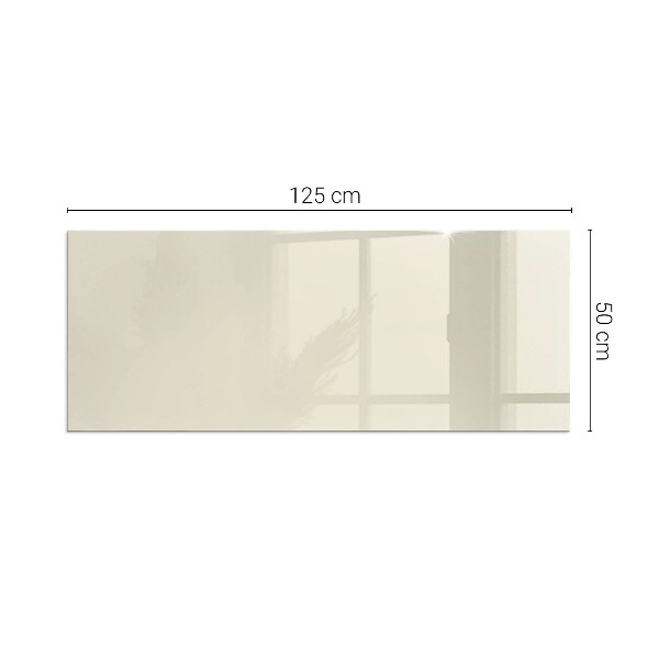 Vetro sotto stufa rettangolare Colore beige