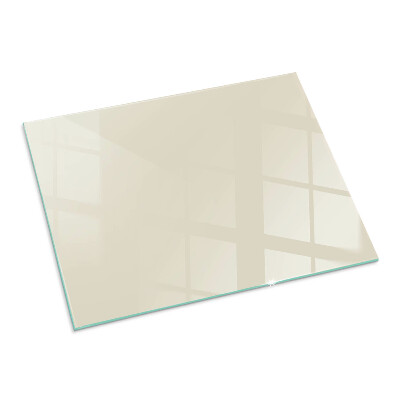 Vetro sotto stufa rettangolare Colore beige