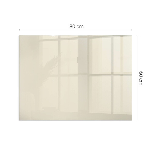 Vetro sotto stufa rettangolare Colore beige