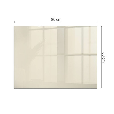 Vetro sotto stufa rettangolare Colore beige