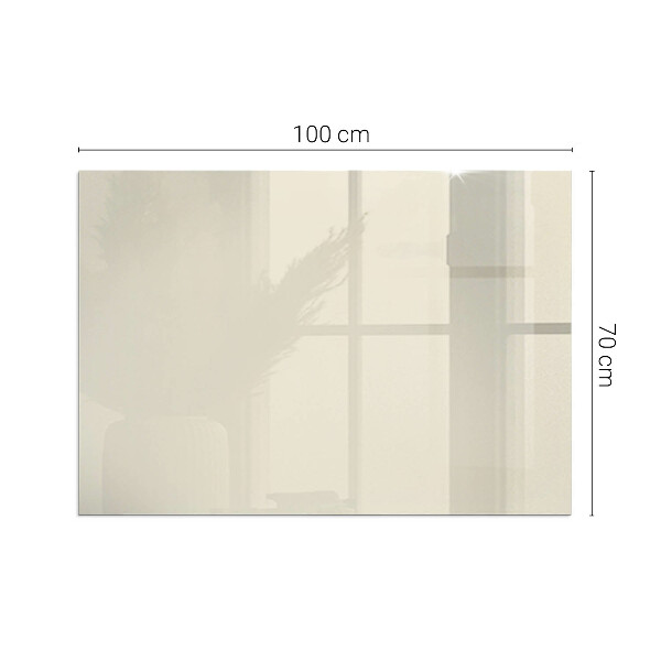 Vetro sotto stufa rettangolare Colore beige
