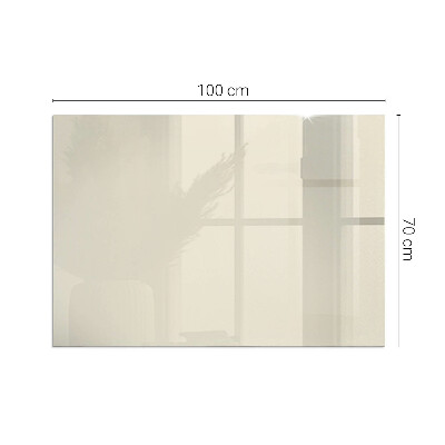 Vetro sotto stufa rettangolare Colore beige