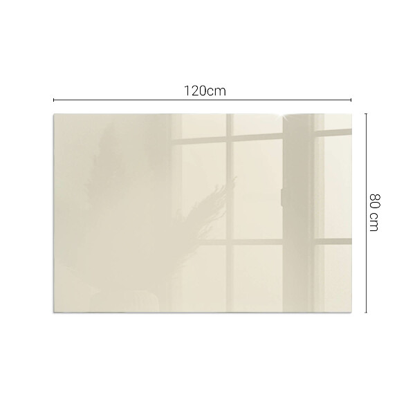 Vetro sotto stufa rettangolare Colore beige