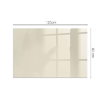 Vetro sotto stufa rettangolare Colore beige