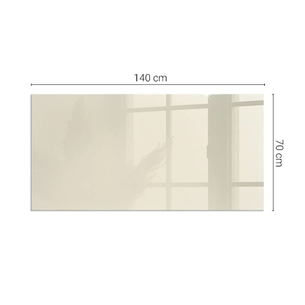 Vetro sotto stufa rettangolare Colore beige