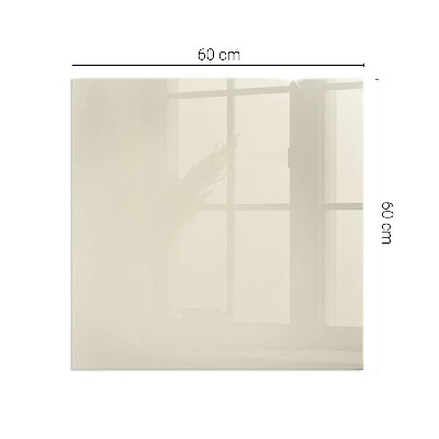 Vetro sotto stufa rettangolare Colore beige