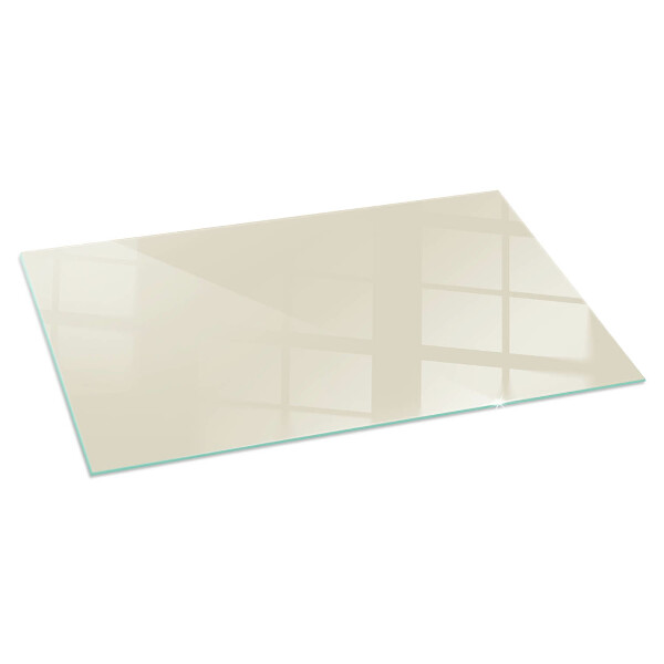 Vetro sotto stufa rettangolare Colore beige