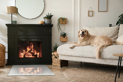 Vetro sotto stufa di colore grigio