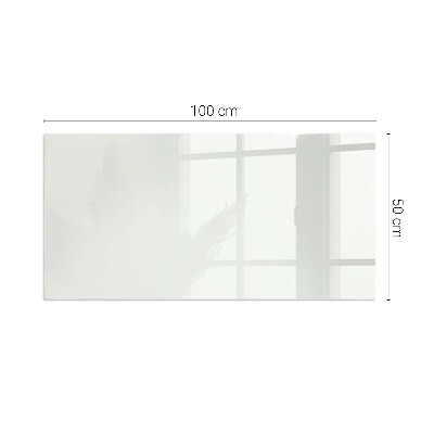 Vetro sotto stufa rettangolare di colore avorio