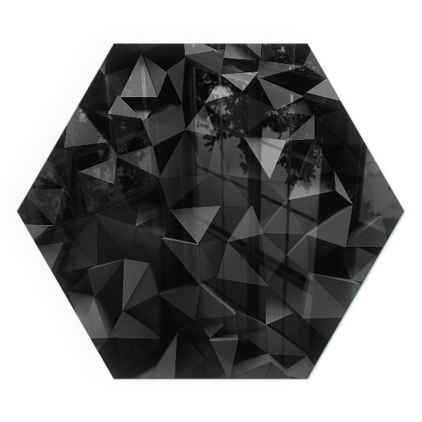 Vetro sotto stufa esagonale con motivo geometrico tridimensionale