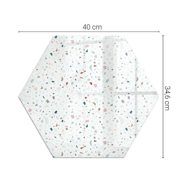 Vetro sotto stufa esagonale Forme in miniatura