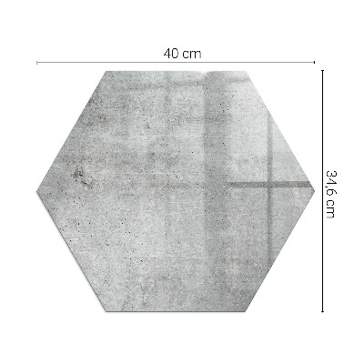Vetro sotto stufa esagonale in finitura effetto calcestruzzo grezzo