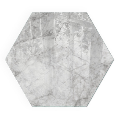 Vetro sotto stufa esagonale Texture effetto marmo in uno stile elegante