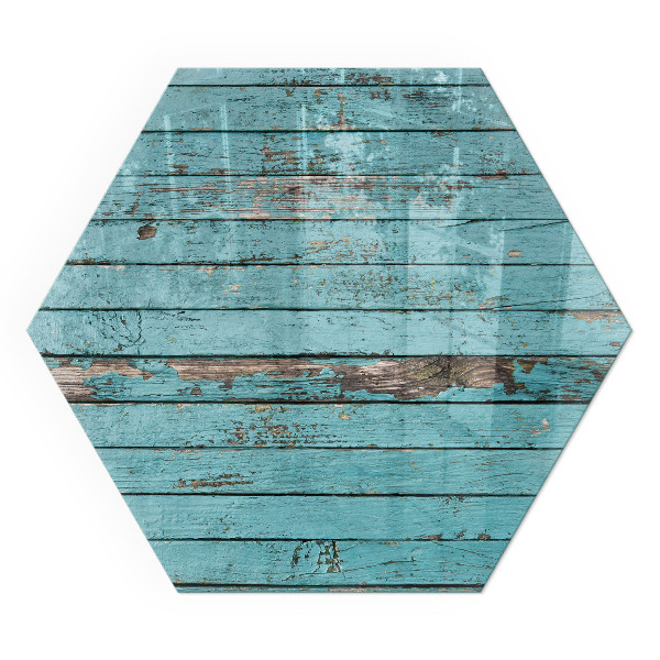 Vetro sotto stufa esagonale con finitura rustica in stile naturale