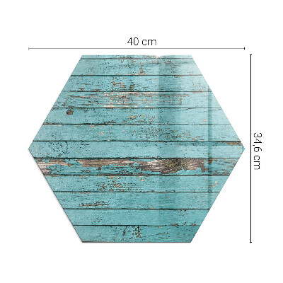 Vetro sotto stufa esagonale Tavole rustiche in stile naturale