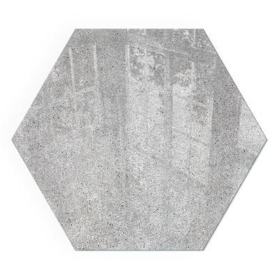 Vetro sotto stufa esagonale Texture del cemento in stile grezzo