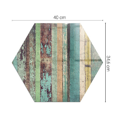 Vetro sotto stufa esagonale Colori del tabellone in diverse tonalità