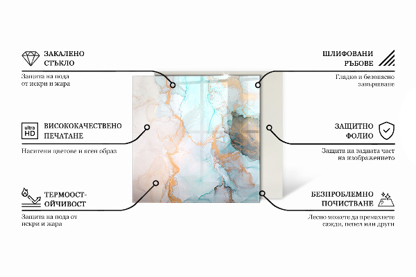 Vetro sotto stufa esagonale Struttura in cemento grezzo