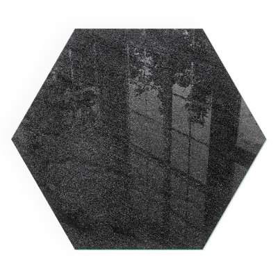 Vetro sotto stufa esagonale con motivo effetto pietra