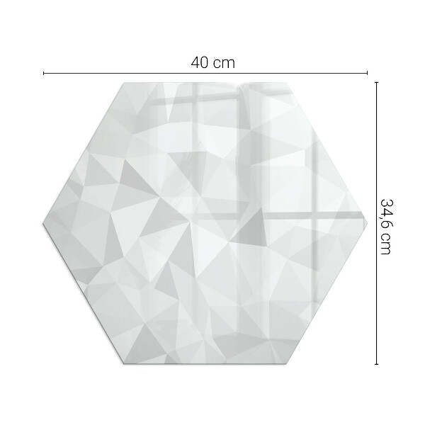 Vetro sotto stufa esagonale Astrazione geometrica nelle forme
