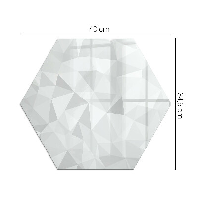 Vetro sotto stufa esagonale Astrazione geometrica nelle forme