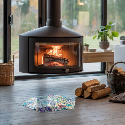 Vetro sotto stufa esagonale Motivi decorativi a mosaico