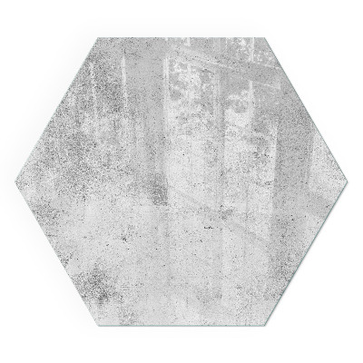 Vetro sotto stufa esagonale Texture del cemento in stile grezzo