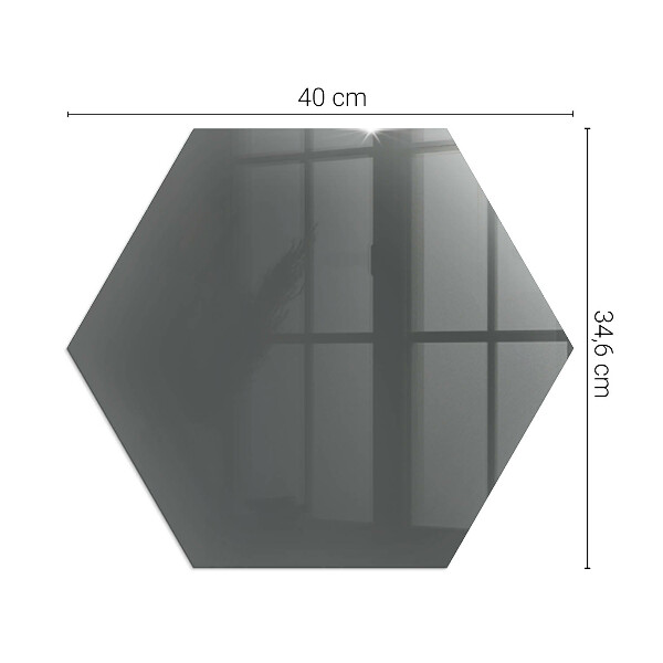 Vetro sotto stufa esagonale Colore Grigio-marrone
