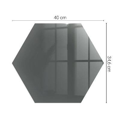 Vetro sotto stufa esagonale Colore Grigio-marrone