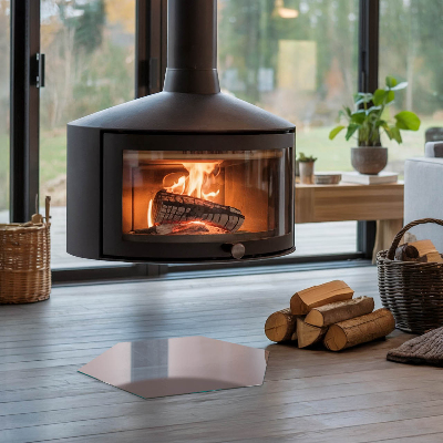 Vetro sotto stufa esagonale Colore beige