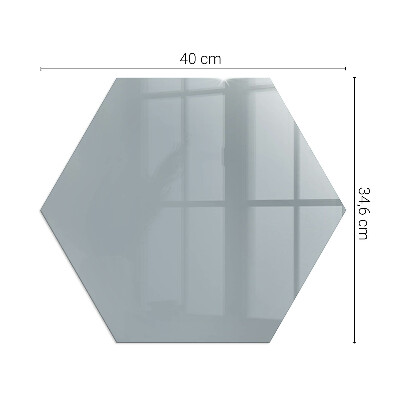 Vetro sotto stufa esagonale Colore grigio