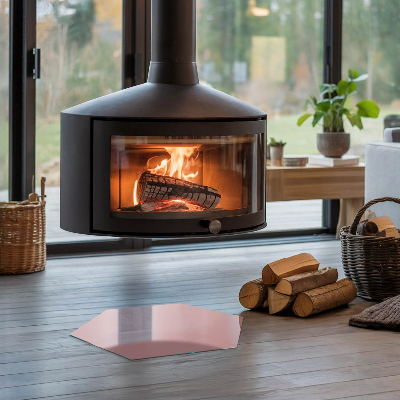 Vetro sotto stufa esagonale Colore rosa