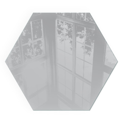 Vetro sotto stufa esagonale di colore grigio chiaro