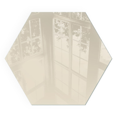 Vetro sotto stufa esagonale Colore beige