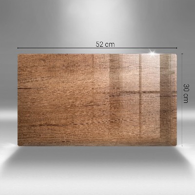 Piatto per candele con trama effetto legno