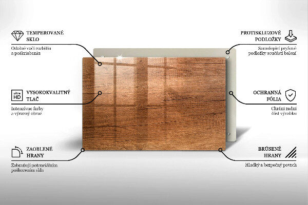 Piatto per candele con trama effetto legno