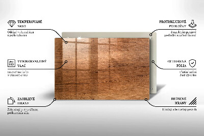 Piatto per candele con trama effetto legno