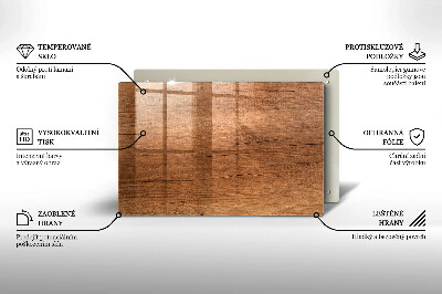 Piatto per candele con trama effetto legno