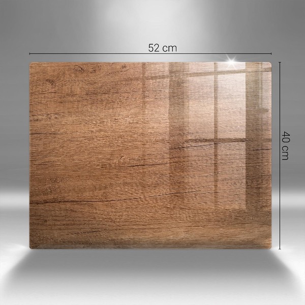 Piatto per candele con trama effetto legno